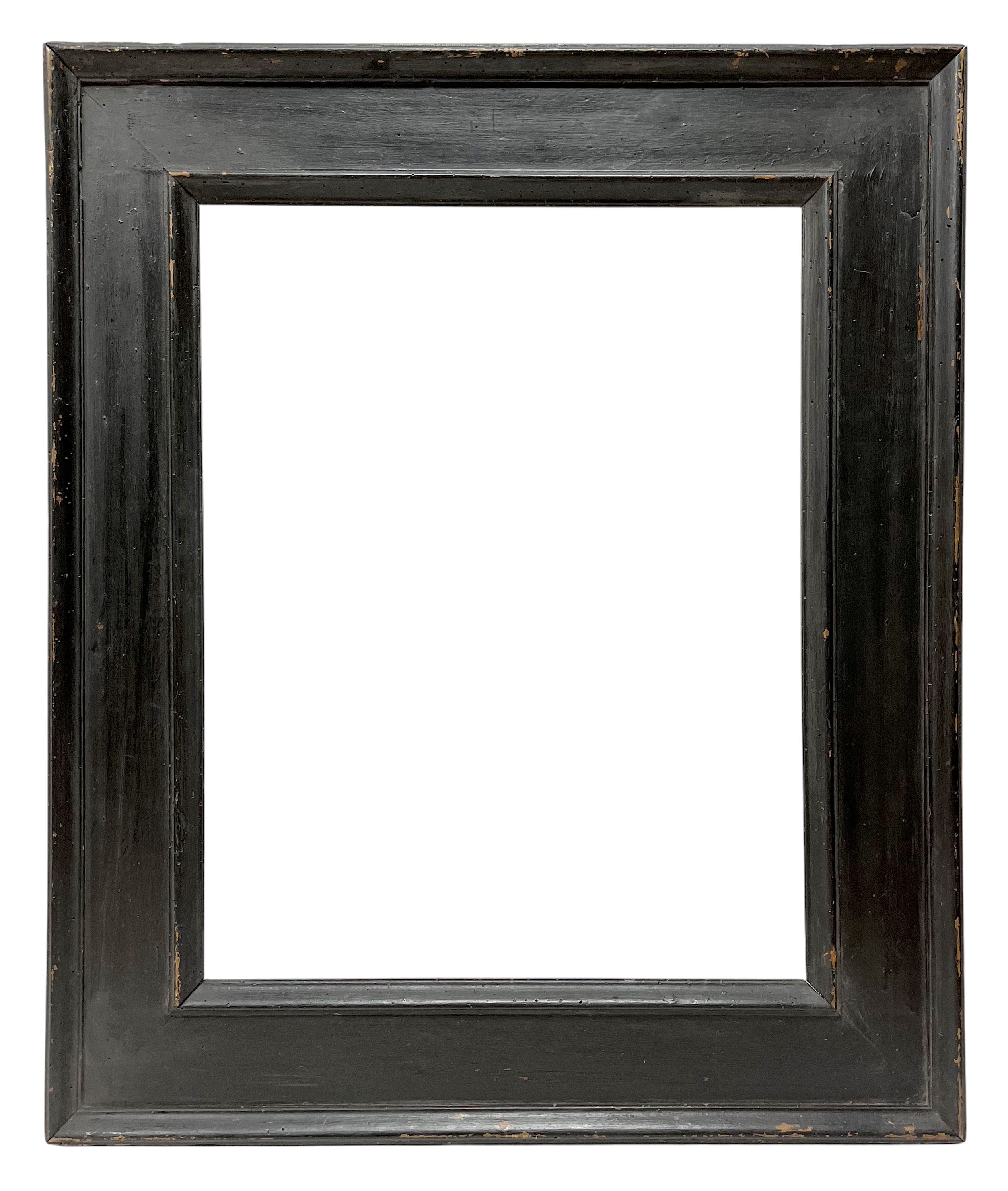 Cadre dit 'à cassetta' noirci XVIIIe — 50,9 x 40,4 cm — Ref. PC0066M1