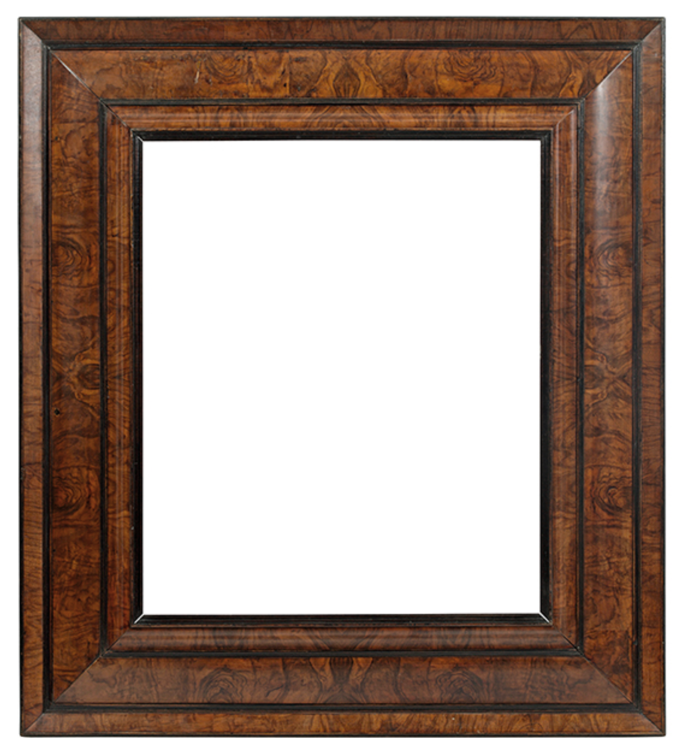 Cadre hollandais XIXe ronce de noyer — 69,8 x 58 cm — Ref. 3050
