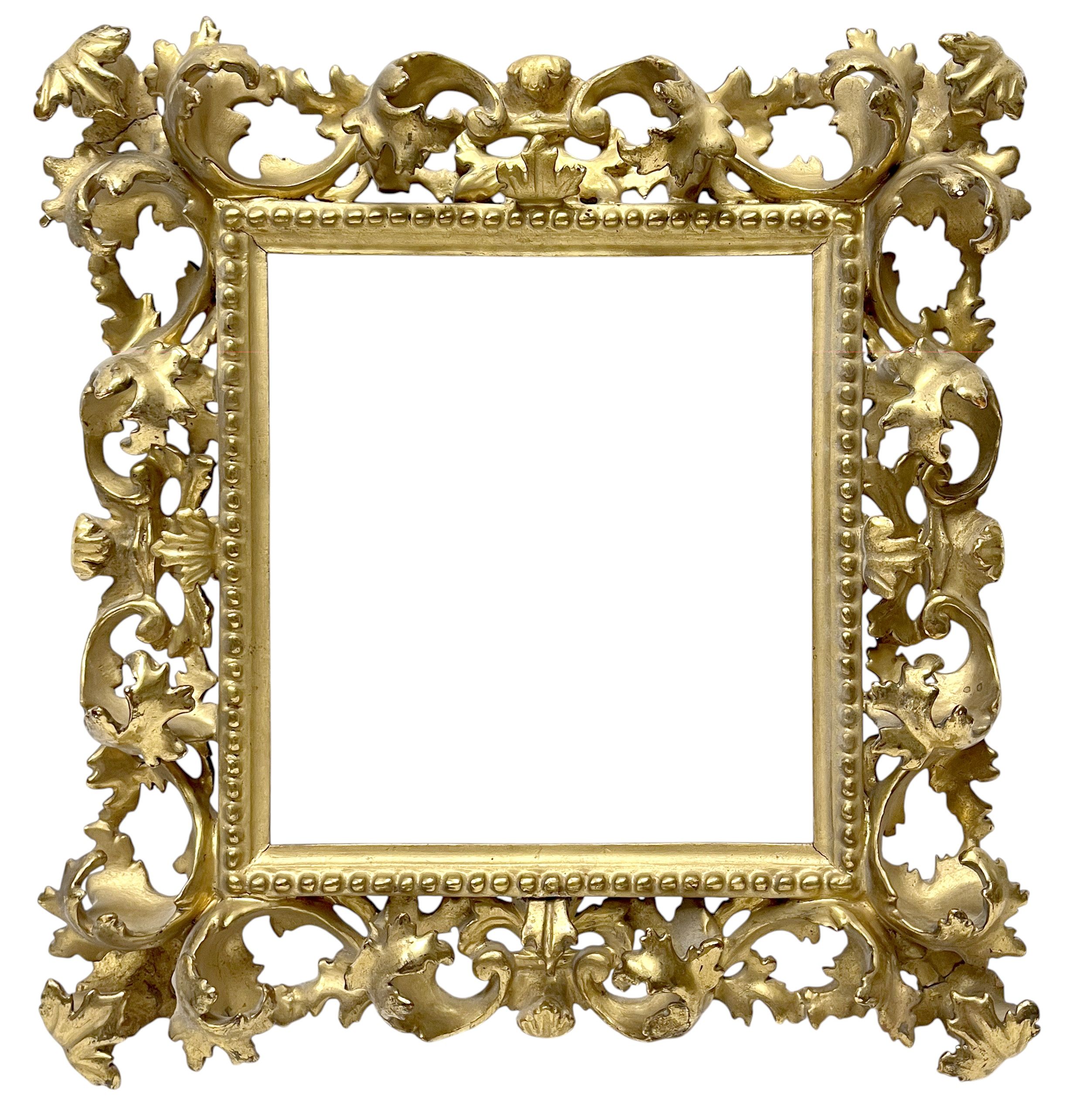 Cadre Baroque italien XVIIe — 19 x 18,3 cm— PC0298M2