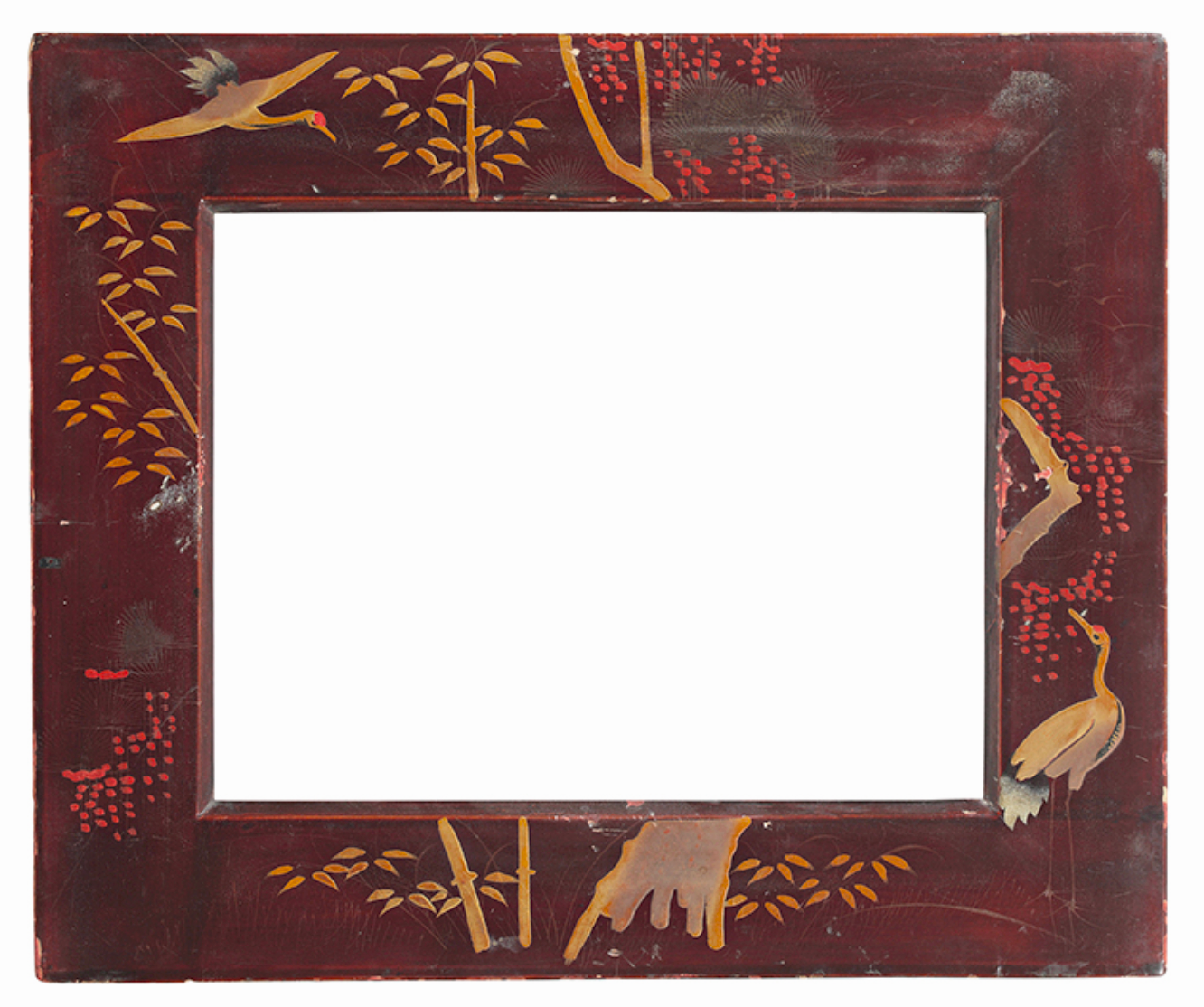 Cadre Japonisant XIXe — 26,7 x 20,7 cm — Ref. 3122 (paire 3121)