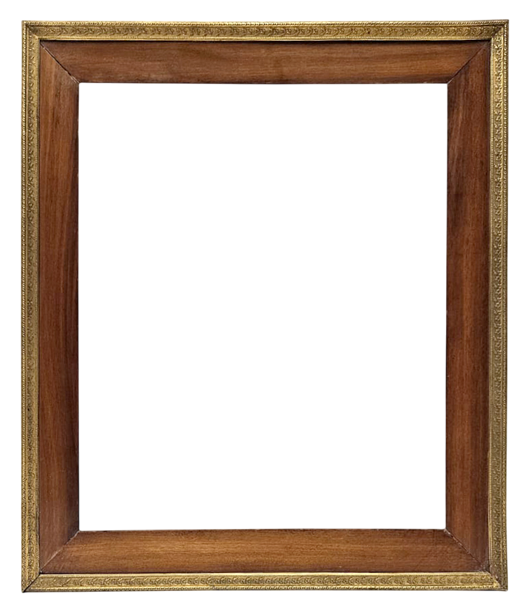 Cadre en acajou et frise XIXe — 33,5 x 28,3 cm — Ref. 3111