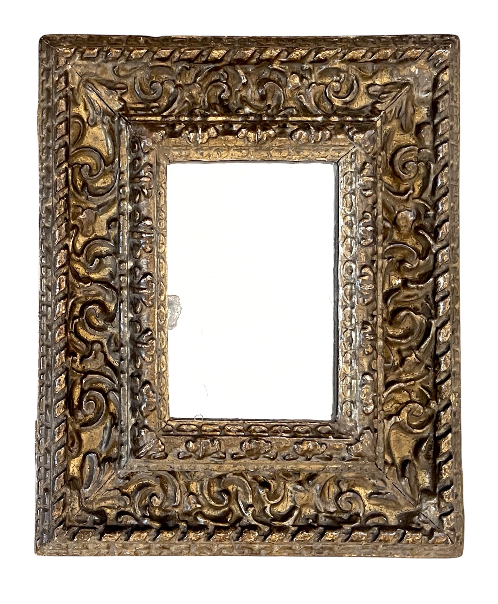 Cadre piémontais XVIe avec glace — 20,8 x 14,2 cm — Réf. PC0334M2