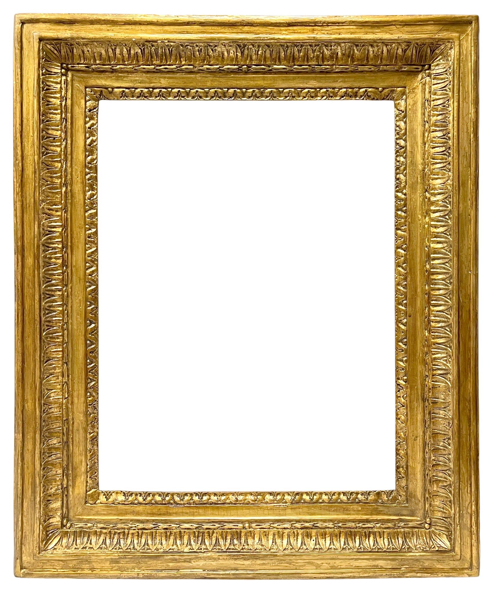 Cadre XIXe à frise de feuille d'eau — 49,3 x 37,5 cm — Réf. PC0183M1