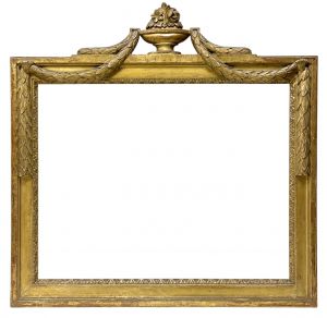 Cadre à fronton d'époque Louis XVI — 50,2 x 65,9 cm — Réf. PC0359M2