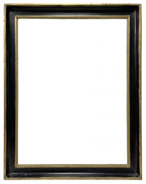 Cadre noir & or XIXe — 81,5 x 61 cm — Ref. PC0102M1 (paire PC0103M1)