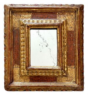 Cadre à profil renversé espagnol XVIIe — 14,4 x 10,8 cm — Réf. PC309M2